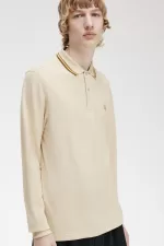 Fred Perry M3636 Men’s Shirt Oatmeal Dark Coffee Dark Coffee ULHMI1695