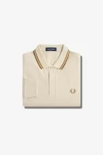 Fred Perry M3636 Men’s Shirt Oatmeal Dark Coffee Dark Coffee ULHMI1695