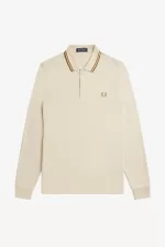 Fred Perry M3636 Men’s Shirt Oatmeal Dark Coffee Dark Coffee ULHMI1695