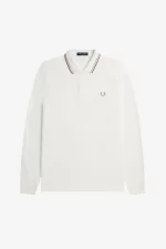 Fred Perry M3636 Men’s Shirt Snow White Oatmeal Green HEGVF7834