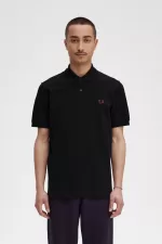 Fred Perry M3 Men’s Shirt Black Whisky Brown TOJDG3027