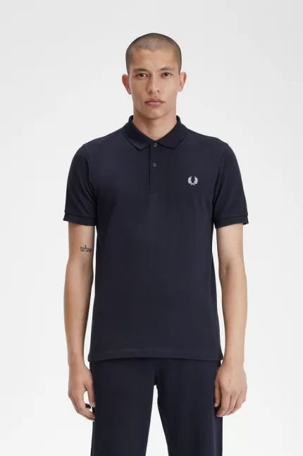 Fred Perry M3 Men’s Shirt Navy Aqua ZBVHQ2435