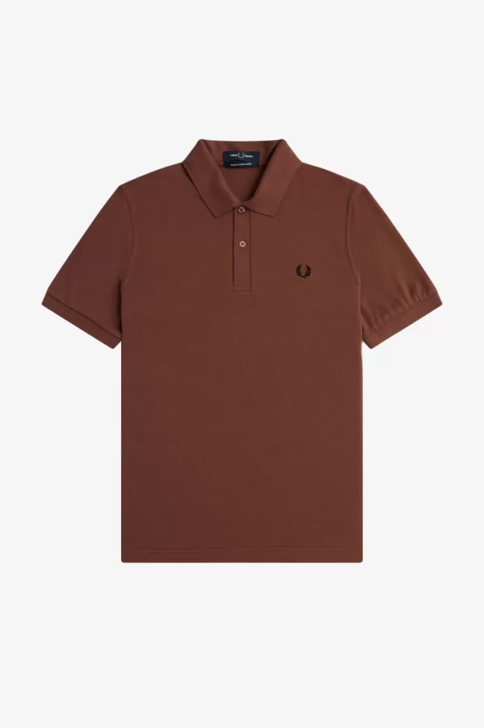 Fred Perry M3 Men’s Shirt Whisky Brown Black EUCAN1628