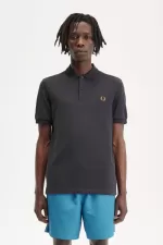 Fred Perry M6000 Men’s Shirt Anchor Grey Dark Coffee OUDXR3652