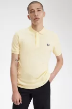 Fred Perry M6000 Men’s Shirt Aqua Cream French Navy ASRHL7105