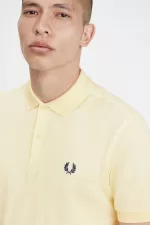 Fred Perry M6000 Men’s Shirt Aqua Cream French Navy ASRHL7105