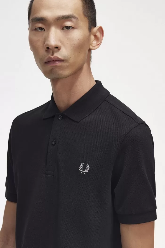 Fred Perry M6000 Men’s Shirt Black Chrome YODAG5928