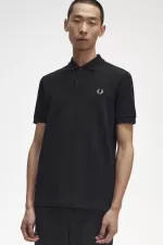 Fred Perry M6000 Men’s Shirt Black Chrome YODAG5928