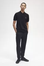 Fred Perry M6000 Men’s Shirt Black Chrome YODAG5928