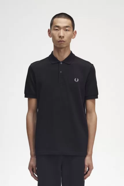 Fred Perry M6000 Men’s Shirt Black Chrome YODAG5928