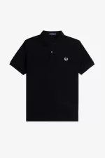 Fred Perry M6000 Men’s Shirt Black Snow White DKJRH3865