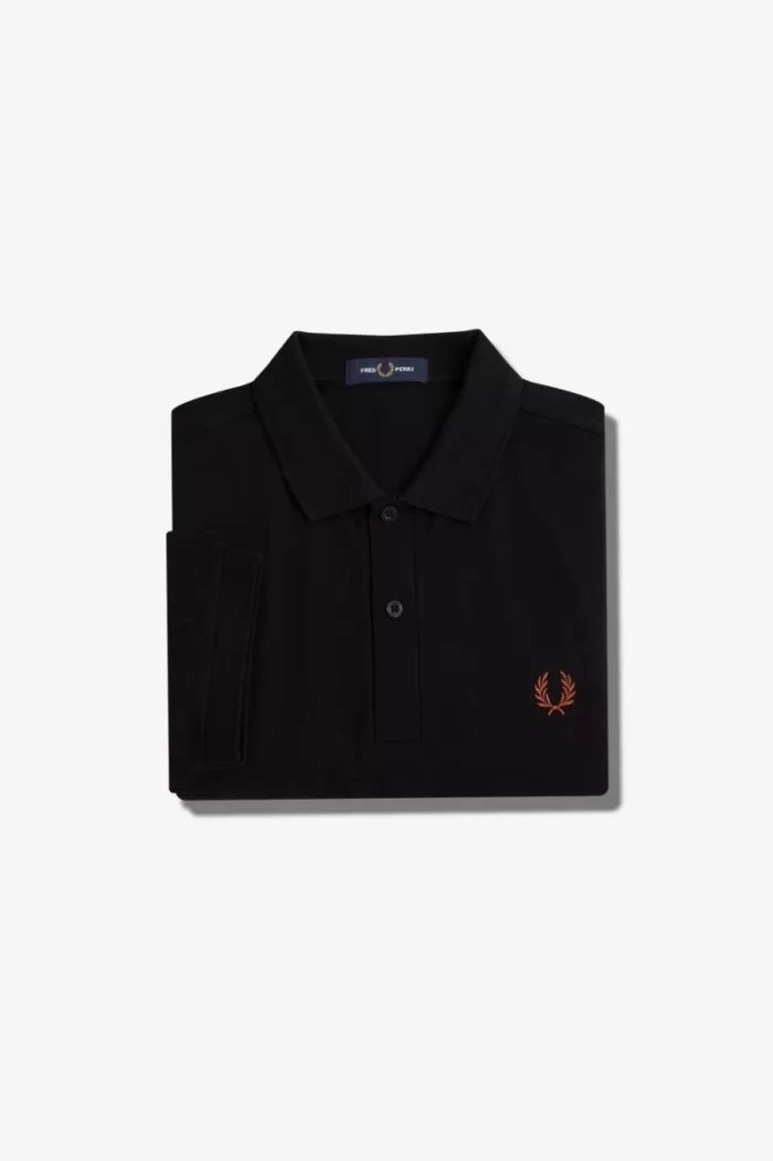 Fred Perry M6000 Men’s Shirt Black Whisky Brown HBTGJ6520