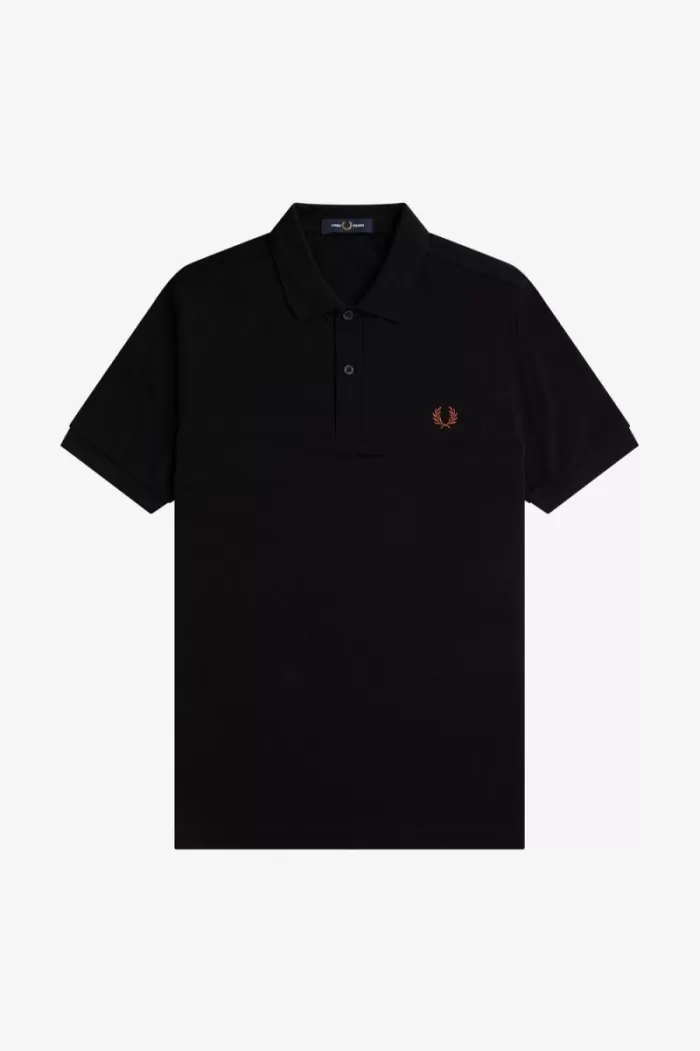 Fred Perry M6000 Men’s Shirt Black Whisky Brown HBTGJ6520