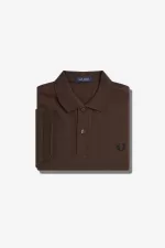 Fred Perry M6000 Men’s Shirt Burnt Tobacco Black AXCJV7965