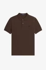 Fred Perry M6000 Men’s Shirt Burnt Tobacco Black AXCJV7965