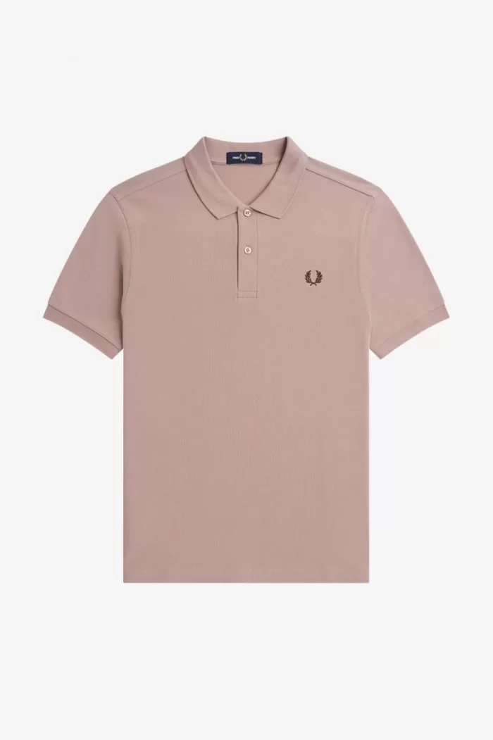 Fred Perry M6000 Men’s Shirt Dark Pink Burnt Tobacco WFKYD8431