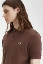 Fred Perry M6000 Men’s Shirt Dark Red Warm Grey QCBYK6037