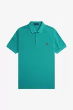 Fred Perry M6000 Men’s Shirt Deep Mint Whisky Brown LIKFX8514