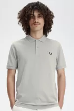 Fred Perry M6000 Men’s Shirt Grey Black MLYRB7503