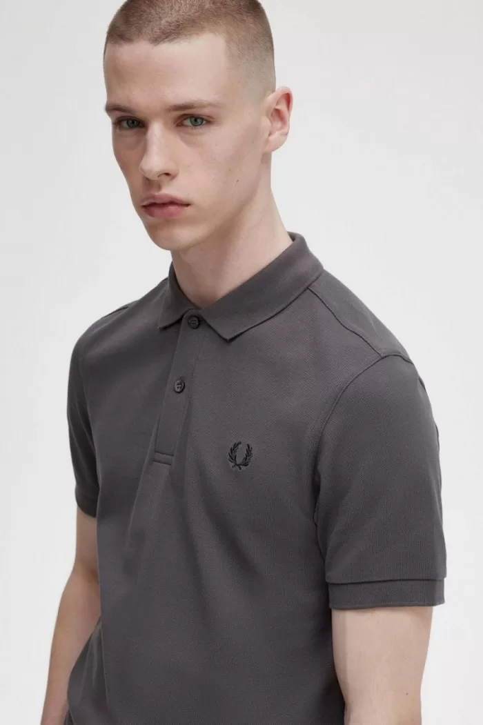 Fred Perry M6000 Men’s Shirt Gunmetal Black OVXCM2831