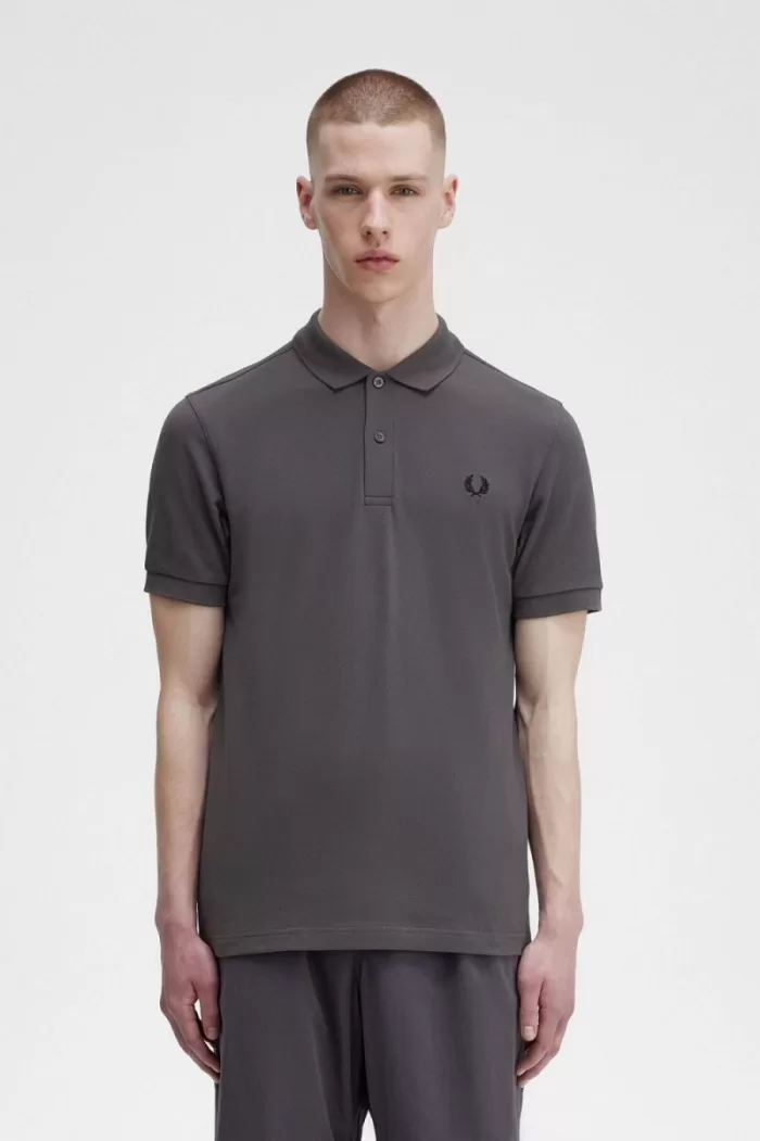 Fred Perry M6000 Men’s Shirt Gunmetal Black OVXCM2831