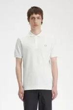 Fred Perry M6000 Men’s Shirt Snow White Green OHDGX3091