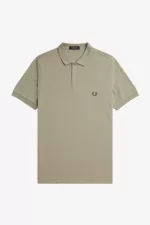 Fred Perry M6000 Men’s Shirt Warm Grey Dark Red NRPUV5041