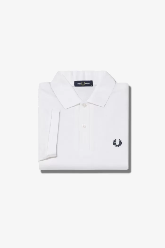 Fred Perry M6000 Men’s Shirt White Navy UICRY1572