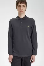 Fred Perry M6006 Men’s Shirt Anchor Grey Dark Coffee GCODA1520