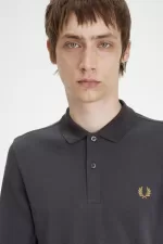 Fred Perry M6006 Men’s Shirt Anchor Grey Dark Coffee GCODA1520