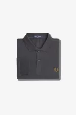 Fred Perry M6006 Men’s Shirt Anchor Grey Dark Coffee GCODA1520