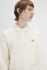 Fred Perry M6006 Men’s Shirt Beige Whisky Brown MWOIX6259