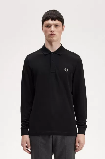 Fred Perry M6006 Men’s Shirt Black Chrome KXFNP0872