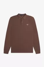 Fred Perry M6006 Men’s Shirt Dark Red Warm Grey KCSHW3187