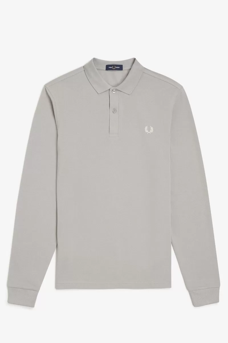 Fred Perry M6006 Mens Shirt Grey  GIBXU6 556 1 ZOOM - Fred Perry M6006 Men's Shirt Grey GIBXU6385