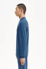 Fred Perry M6006 Men’s Shirt Midnight Blue Light Aqua ZWHSM6403