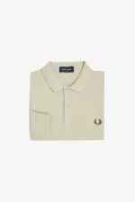 Fred Perry M6006 Men’s Shirt Oatmeal Field Green XSNVF4139