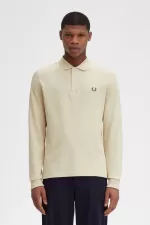 Fred Perry M6006 Men’s Shirt Oatmeal Field Green XSNVF4139