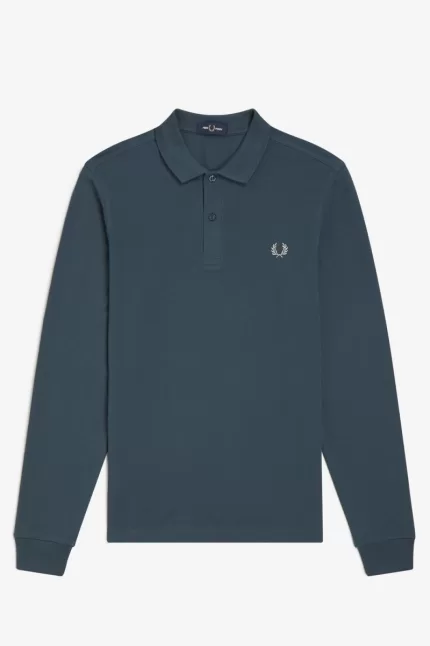 Fred Perry M6006 Men’s Shirt Petrol Blue IWOZC4809