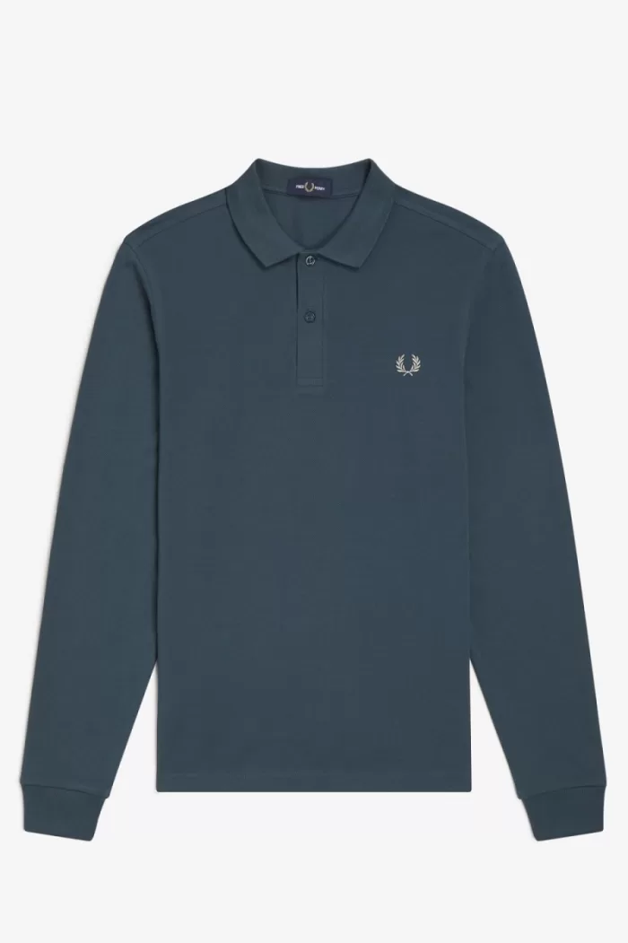 Fred Perry M6006 Men’s Shirt Petrol Blue IWOZC4809