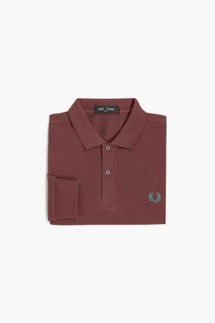 Fred Perry M6006 Men’s Shirt Whisky Brown Deep Mint UDPQW2780