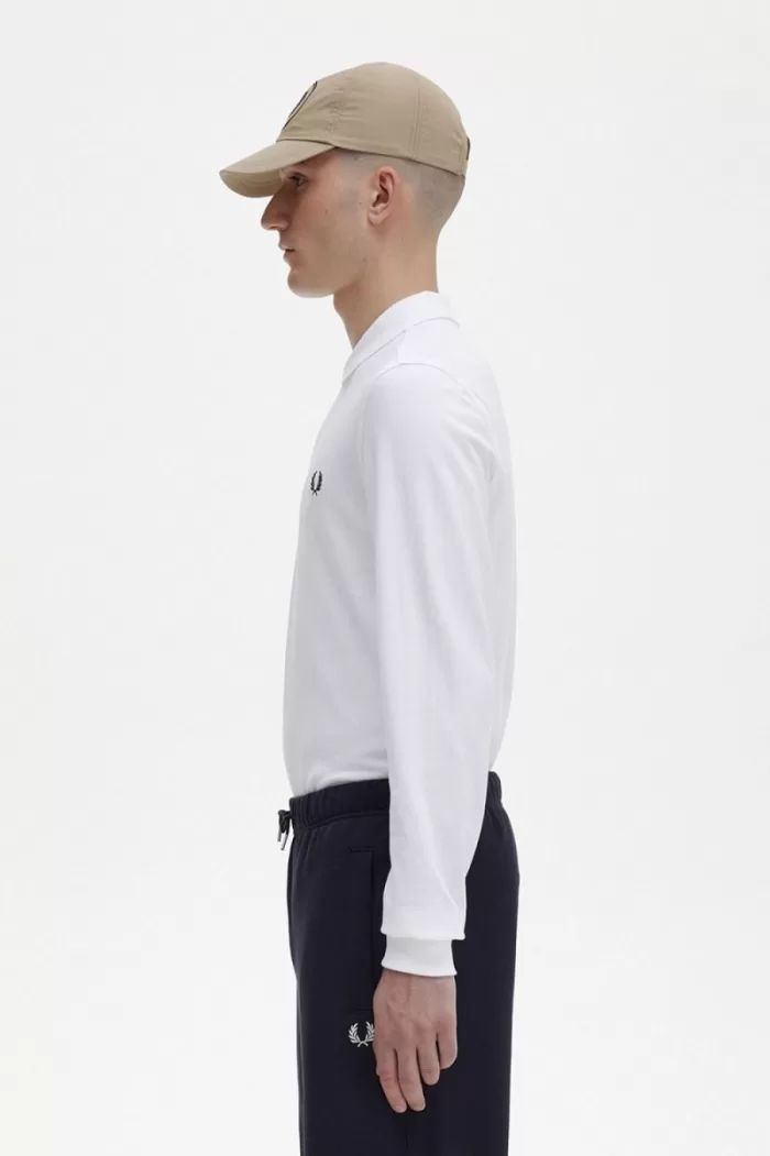 Fred Perry M6006 Men’s Shirt White Navy OUJDH0658