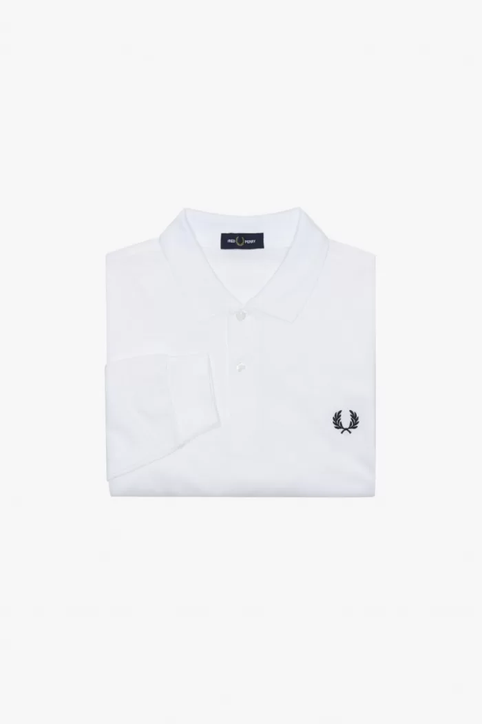 Fred Perry M6006 Men’s Shirt White Navy OUJDH0658