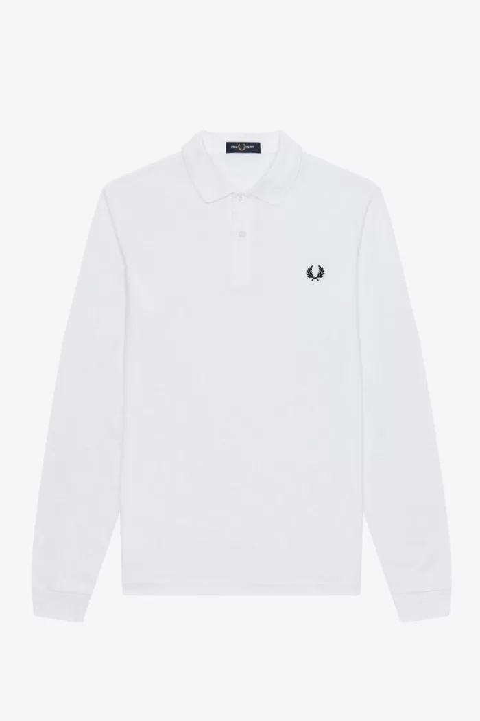 Fred Perry M6006 Men’s Shirt White Navy OUJDH0658