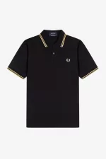 Fred Perry Makati M12 Men’s Polo Shirt Black Champagne CQKFE5601