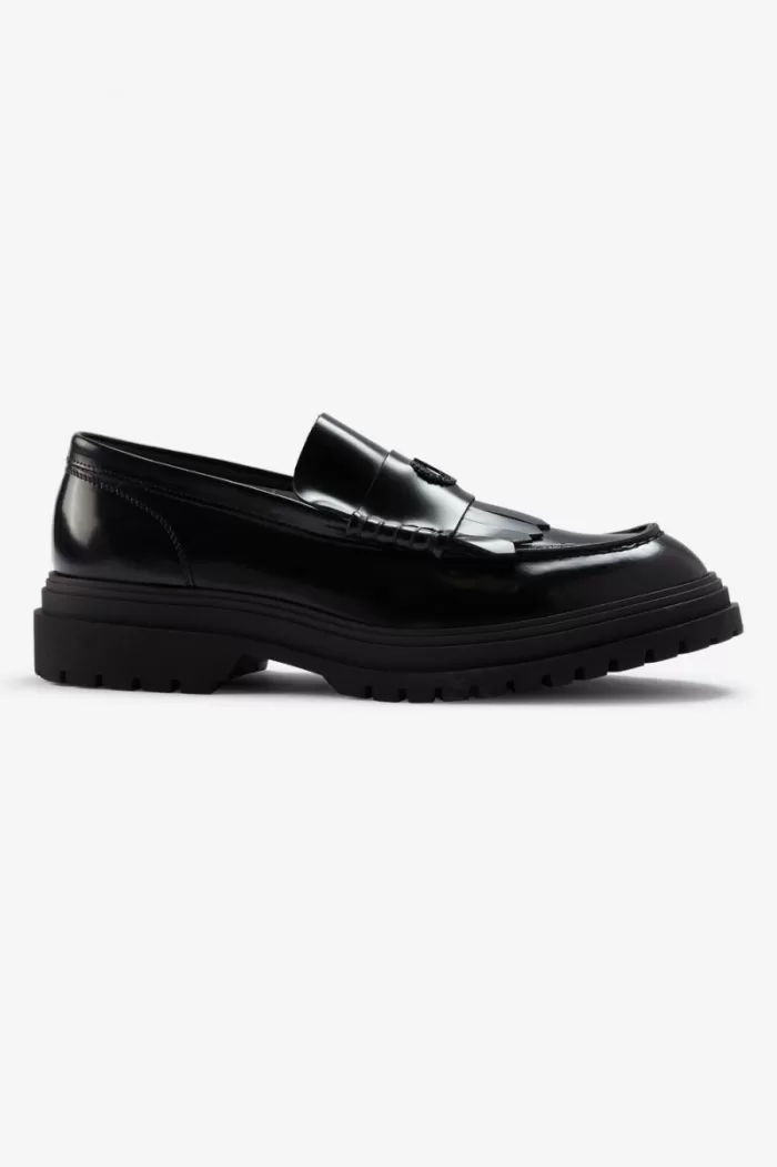 Fred Perry Men’s Loafers Black YUGZB8527