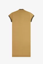 Fred Perry Metallic Knitted Women’s Dress 1964 Gold VZBAW0819