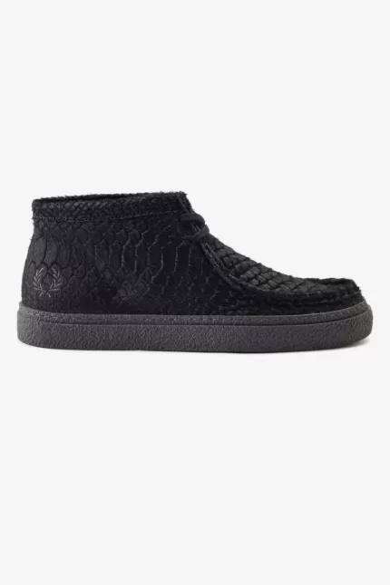 Fred Perry Mid Dawson Men’s Boots Black KEHCQ7394