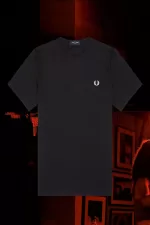 Fred Perry Munich Ringer Men’s T-Shirt Black TRCWX5430