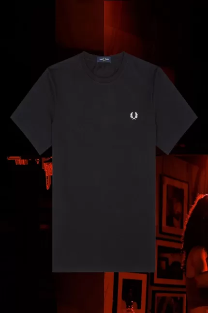 Fred Perry Munich Ringer Men’s T-Shirt Black TRCWX5430